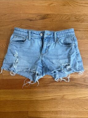 Joe's Jeans Light Blue Distressed Denim Cutoff Shorts